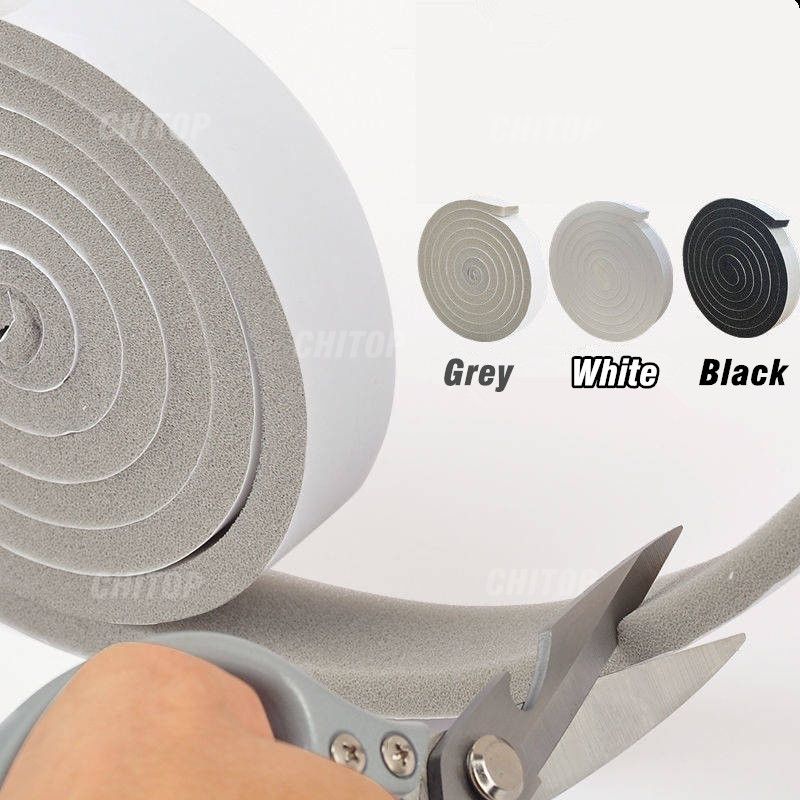 2 Rolls Door Window Sealing Strip Self-Adhesive Weather