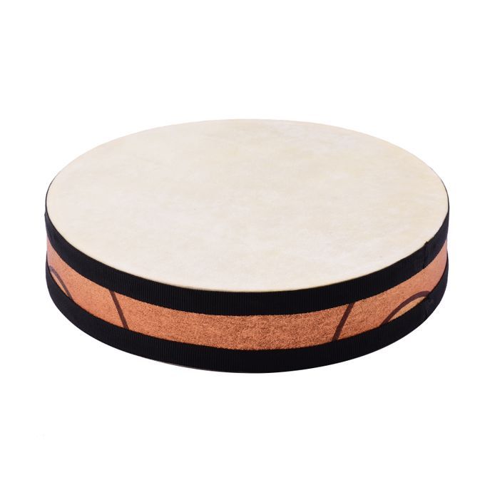 10 Inch Ocean Drum Wooden Handheld Sea Wave Drum Percussion