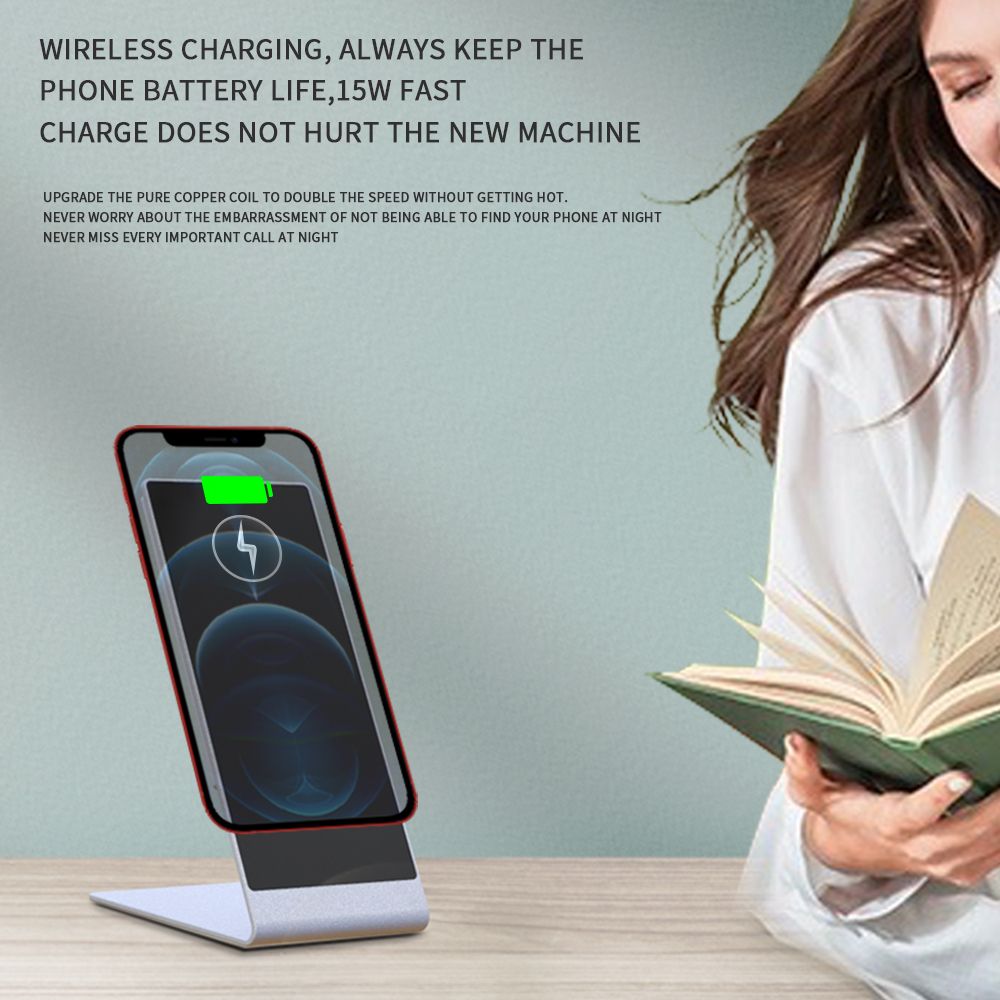 New 15w Magsafing Wireless Charger Stand For Iphone 12 Dock