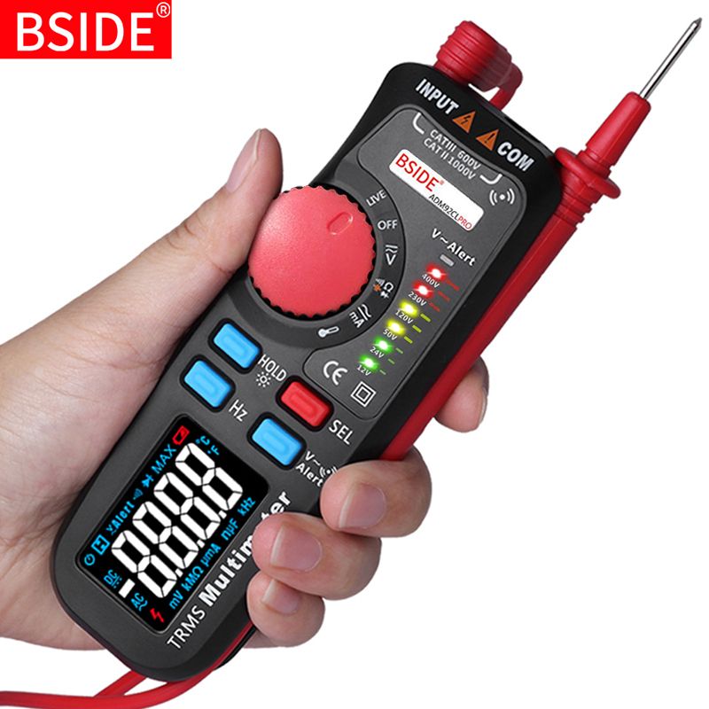 Dual Mode Multimeter Digital Voltmeter BSIDE 92CL-pro Color Display Voltage Indicator Current Capacitance NCV Hz Battery Tester