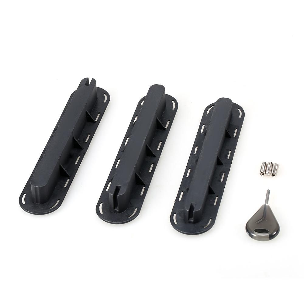 3 Pack Tri Fins Box Plugs Fin Base SUP Screw Surf Fins Plugs Set Extra Fin Key Fin Screws