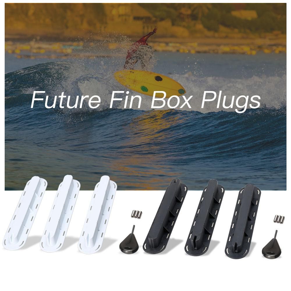 3 Pack Tri Fins Box Plugs Fin Base SUP Screw Surf Fins Plugs Set Extra Fin Key Fin Screws