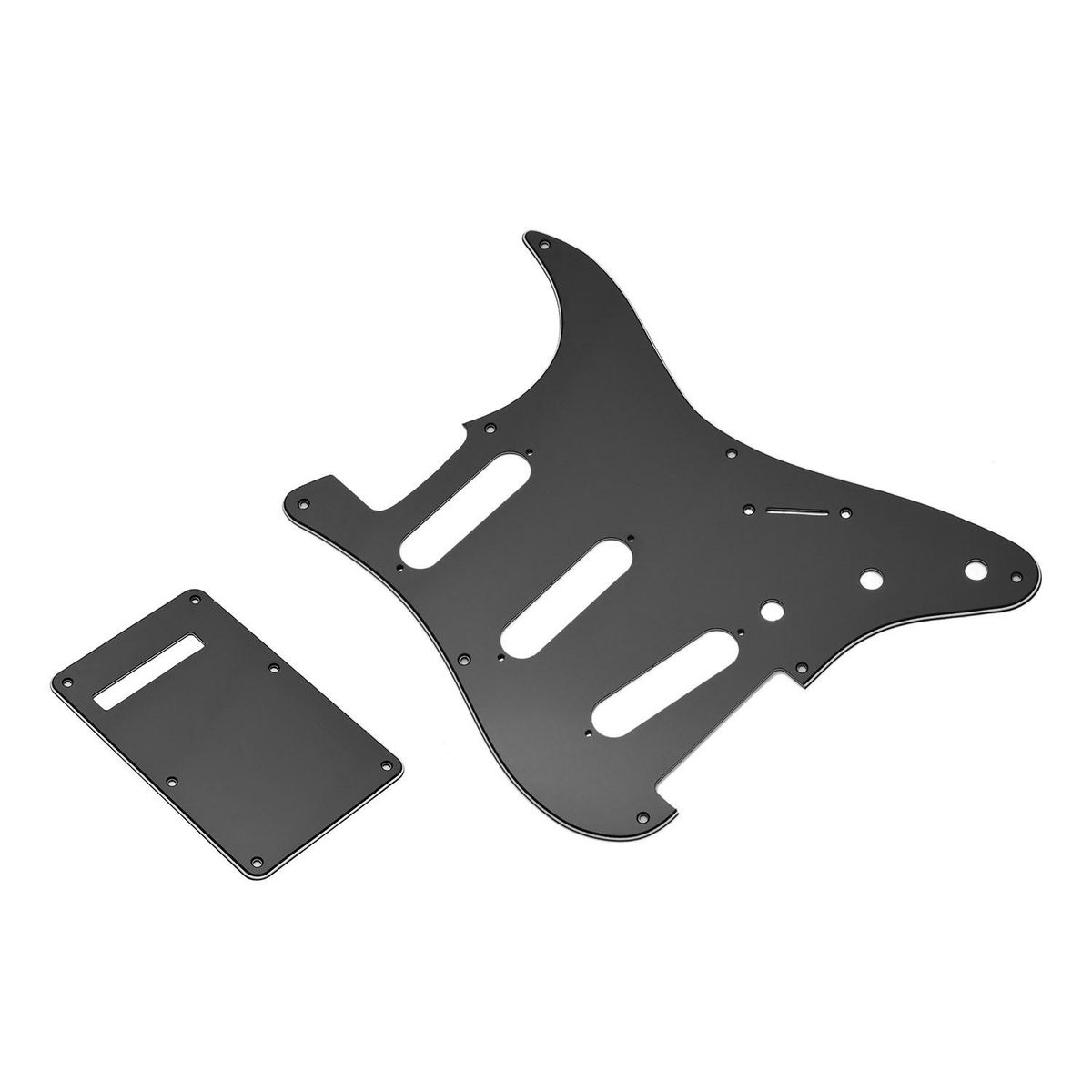 8 Hole Guitar Pickguard Set 3 Ply Panels with Backplate & Screws for ST Guitar