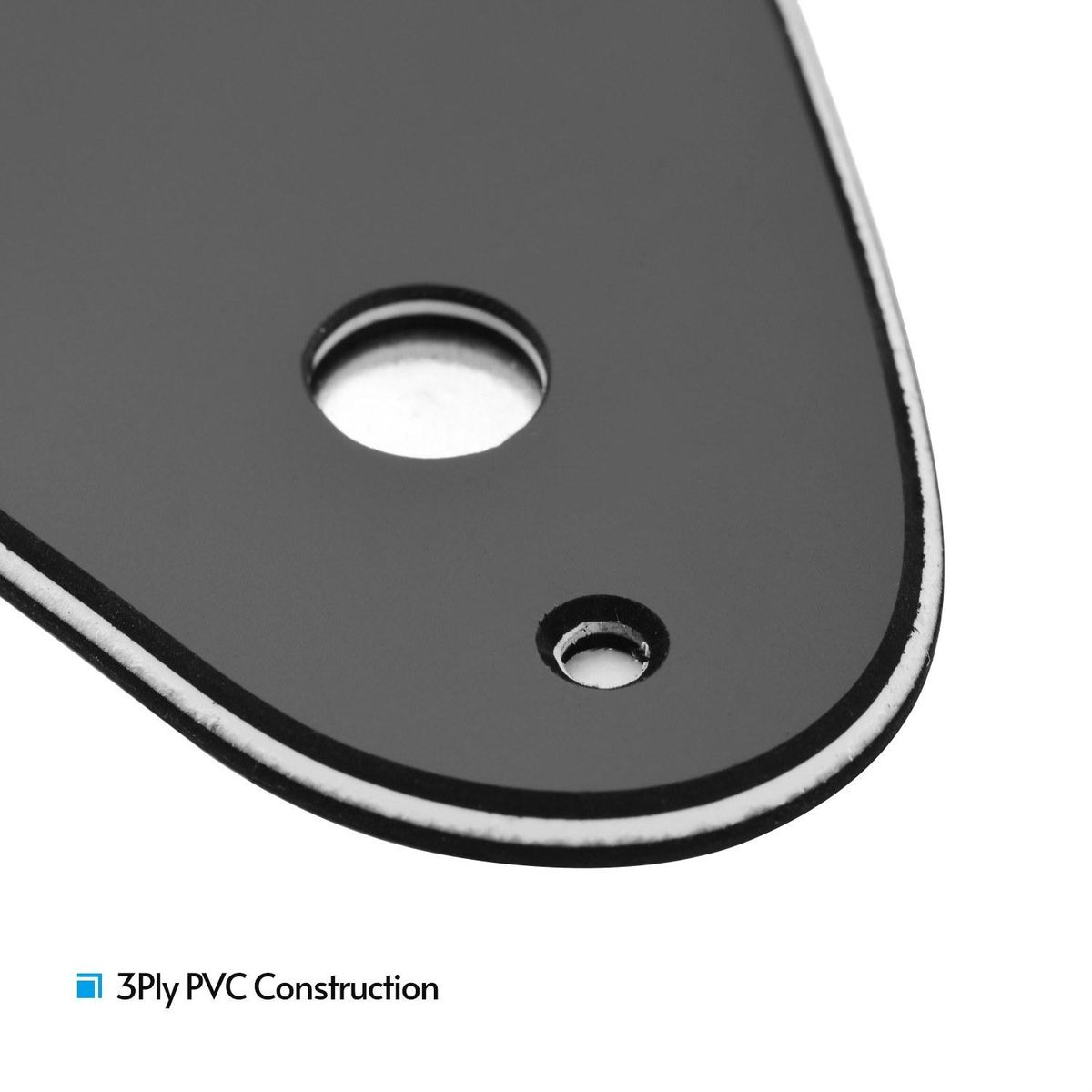 8 Hole Guitar Pickguard Set 3 Ply Panels with Backplate & Screws for ST Guitar