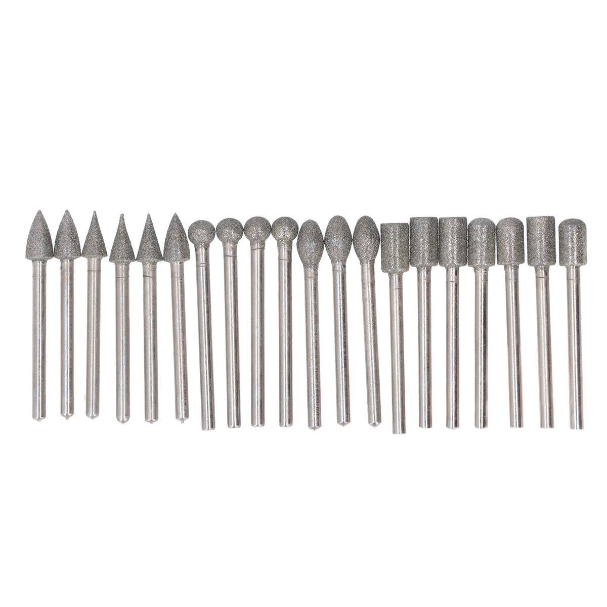 20Pcs Grinding Bits Rotary Burr Set 1/8in Shank Universal