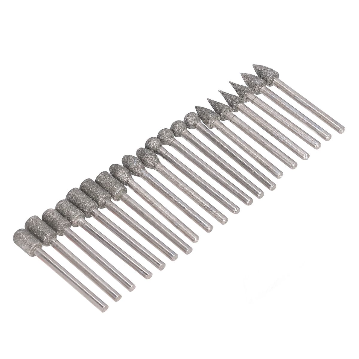 20Pcs Grinding Bits Rotary Burr Set 1/8in Shank Universal