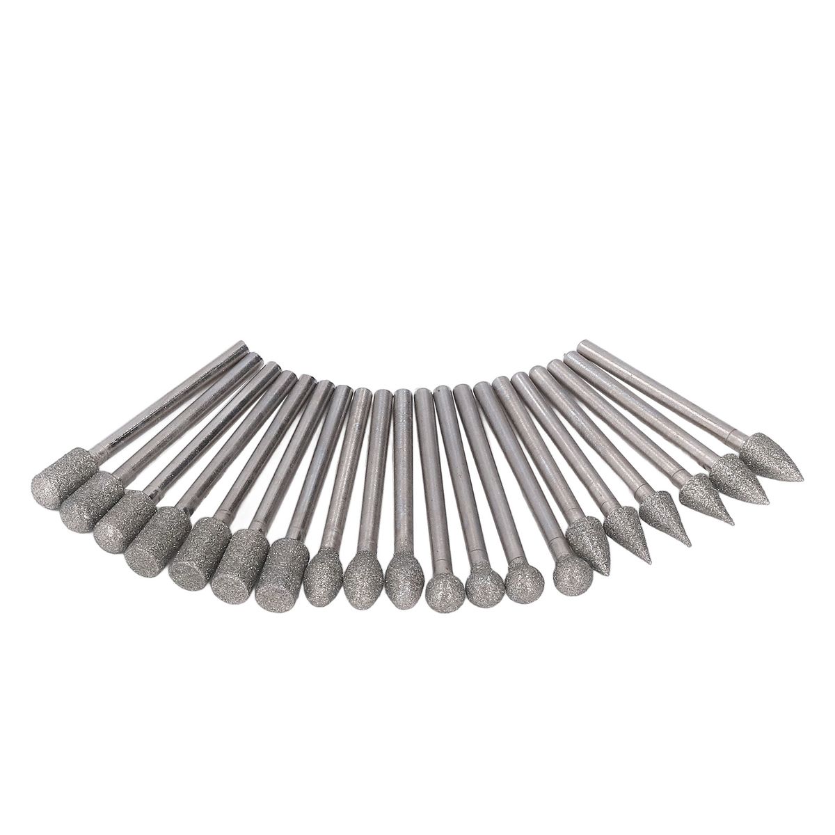 20Pcs Grinding Bits Rotary Burr Set 1/8in Shank Universal