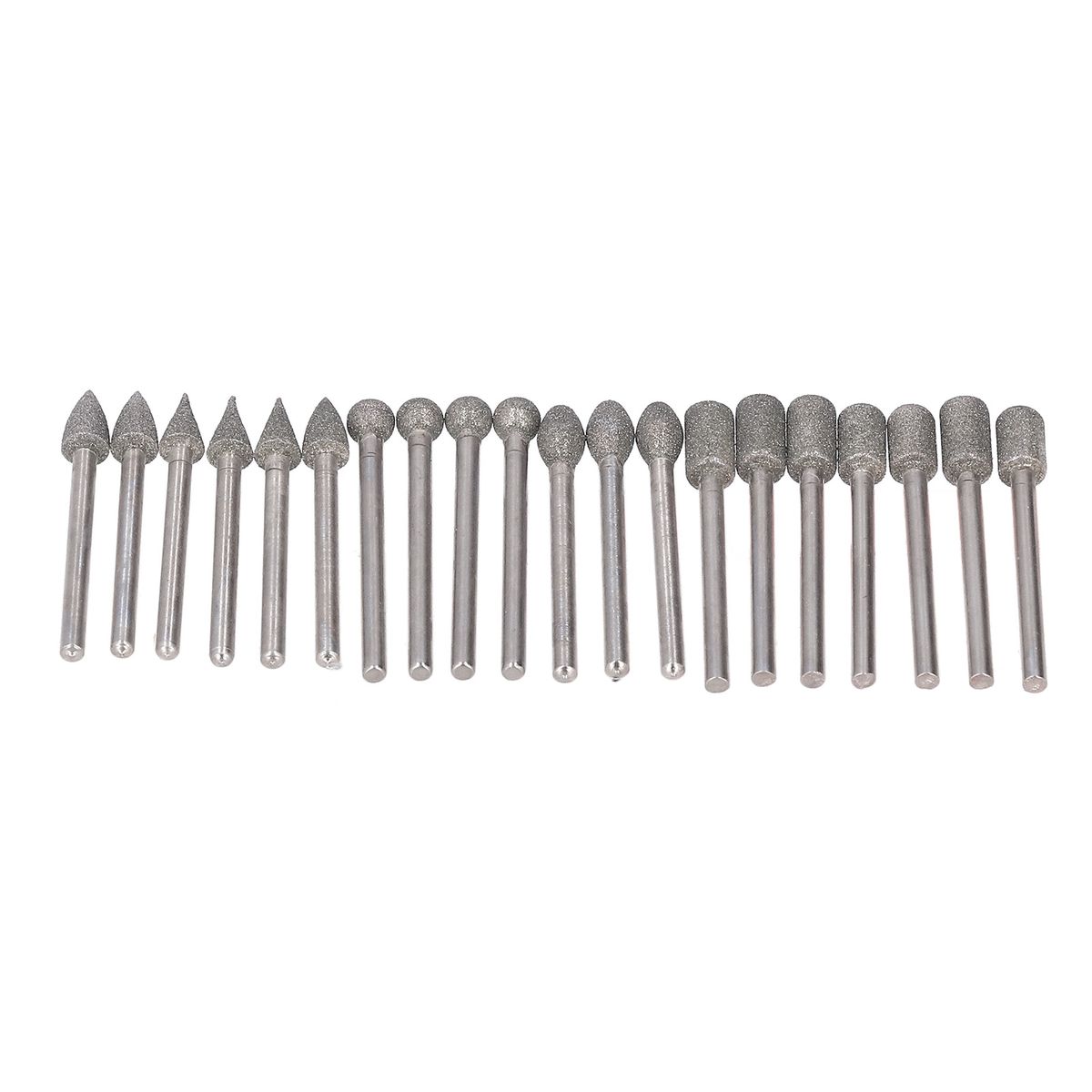 20Pcs Grinding Bits Rotary Burr Set 1/8in Shank Universal