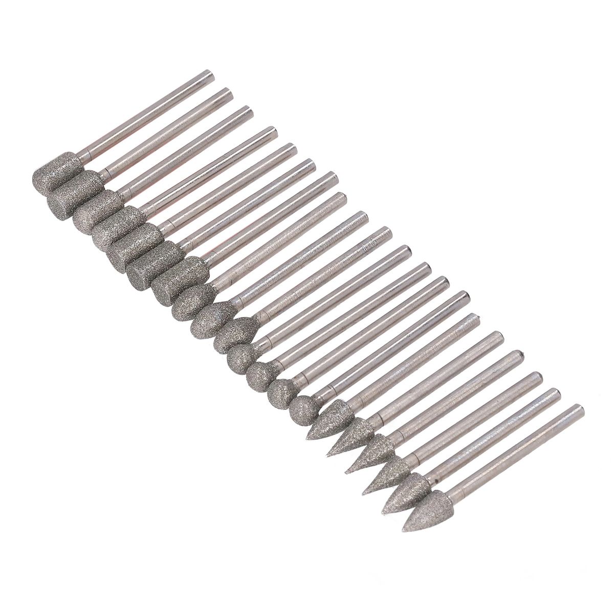20Pcs Grinding Bits Rotary Burr Set 1/8in Shank Universal