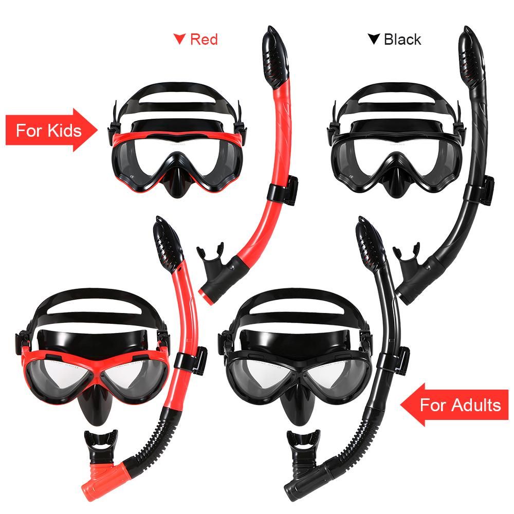 Kids Scuba Diving Mask Tube Set Snorkeling Mask Goggles Glasses Diving Swimming Dry Snorkel