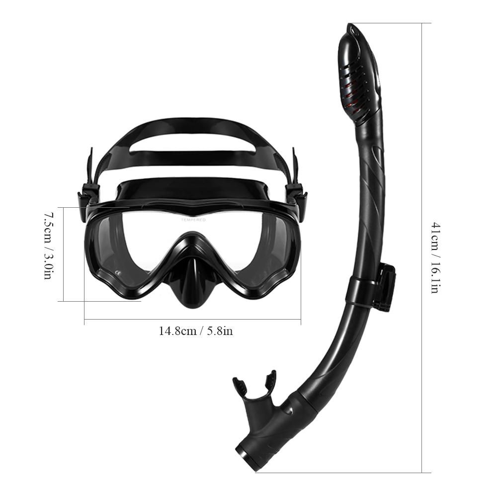 Kids Scuba Diving Mask Tube Set Snorkeling Mask Goggles Glasses Diving Swimming Dry Snorkel