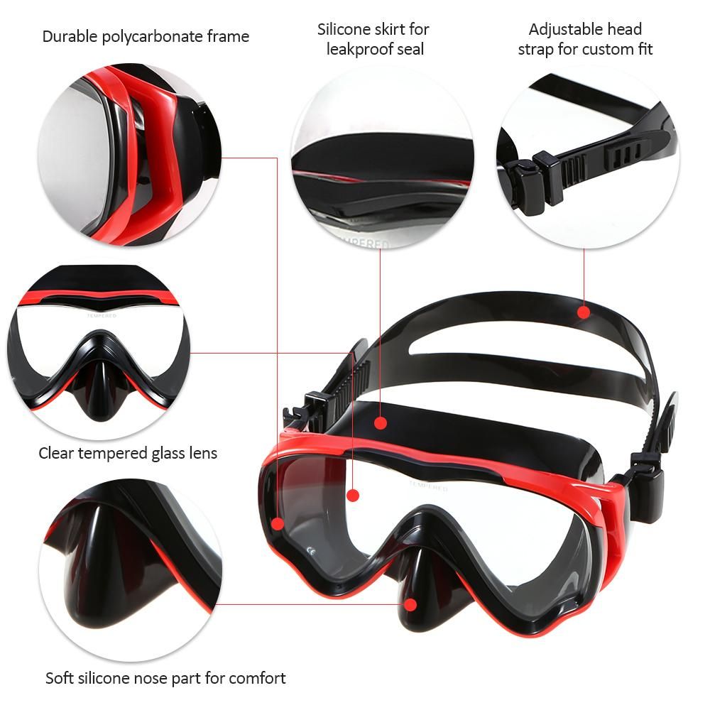 Kids Scuba Diving Mask Tube Set Snorkeling Mask Goggles Glasses Diving Swimming Dry Snorkel