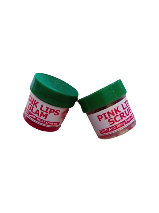 Moisturising And Hydrating Pink Lips Balm And Scrub