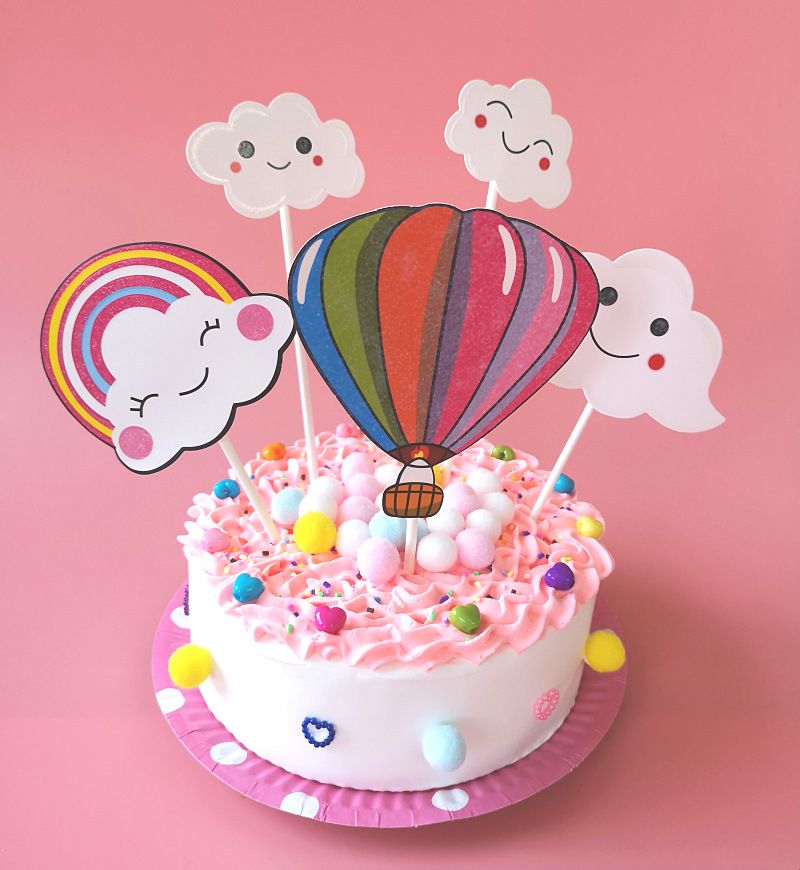 Children DIY Nontoxic Fimo Plasticine Simulation Birthday Cake Model Polymer Clay Playdough Cake Toys Set Intelligence Toys