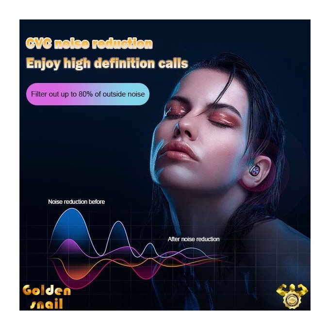 A3 T WS Bluetooth Earphone Call Earbuds Sports HiFi Stereo Headphone Sound Touch Control Headset