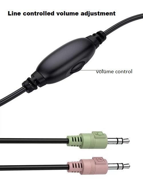 Headworn Wired Headphones With Microphone For Learning