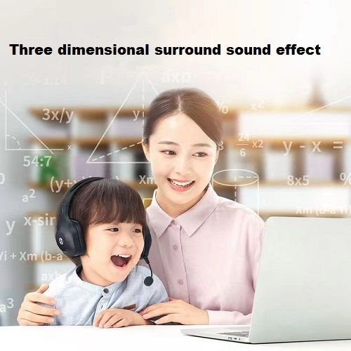 Headworn Wired Headphones With Microphone For Learning