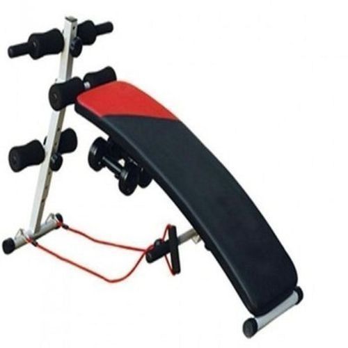 Sit Up Bench With A Pair Of Dumbbells And Resistance Rope