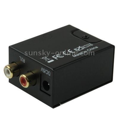 Analog To Digital Optical Coaxial Toslink Audio Converter