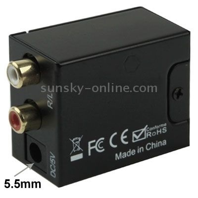Analog To Digital Optical Coaxial Toslink Audio Converter