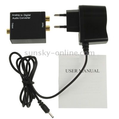 Analog To Digital Optical Coaxial Toslink Audio Converter