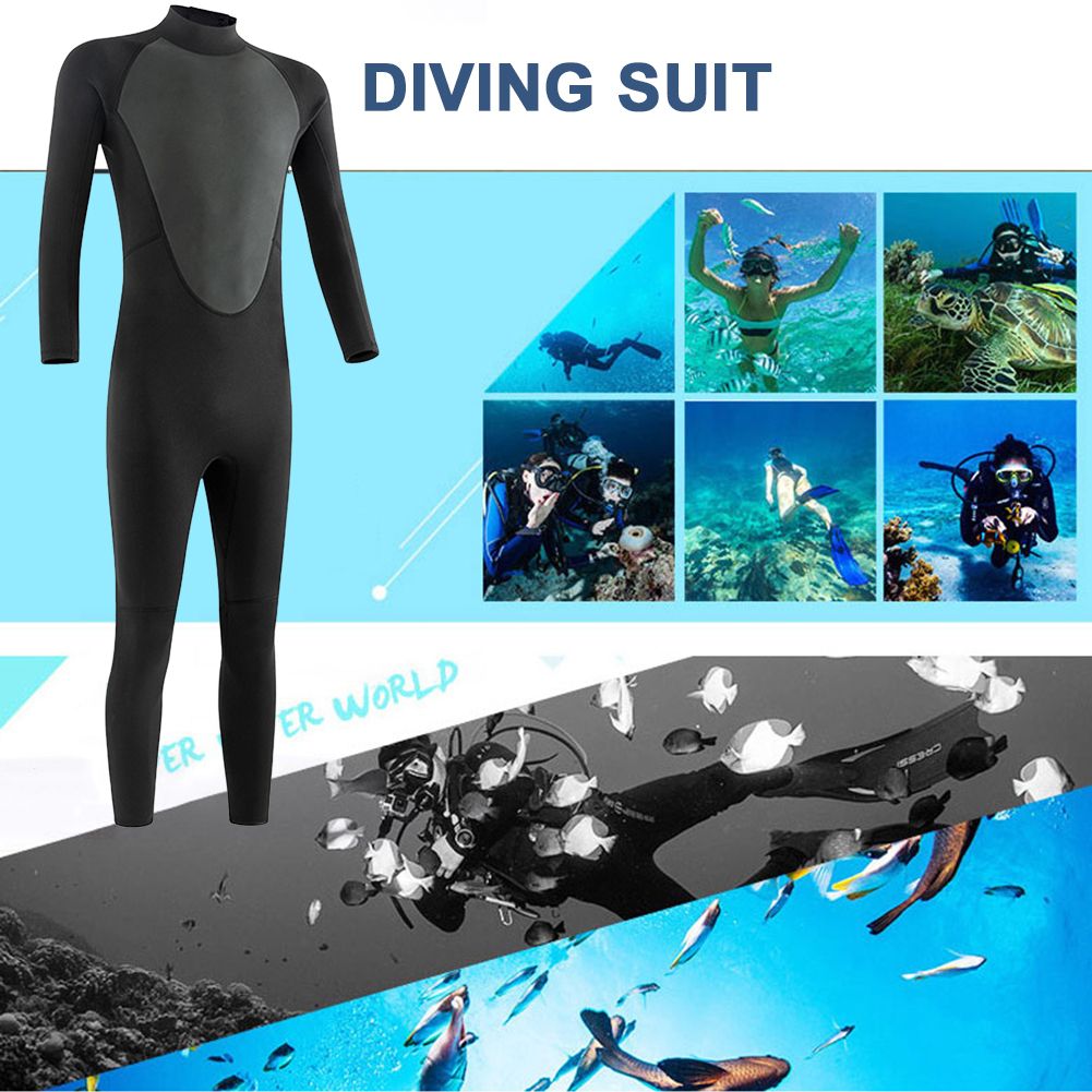 3MM Neoprene Wetsuit Men Surf Scuba Diving Suit Underwater Fishing Wetsuit Spearfishing Kitesurf