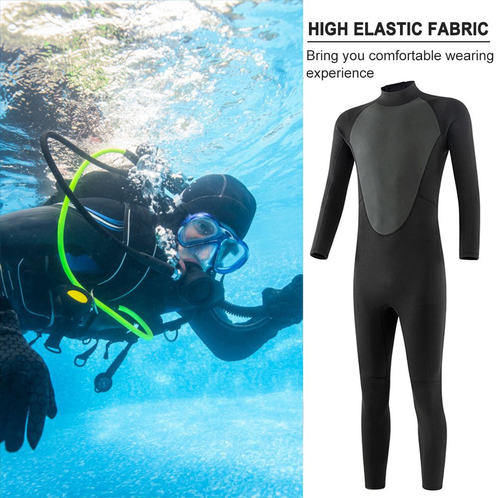 3MM Neoprene Wetsuit Men Surf Scuba Diving Suit Underwater Fishing Wetsuit Spearfishing Kitesurf