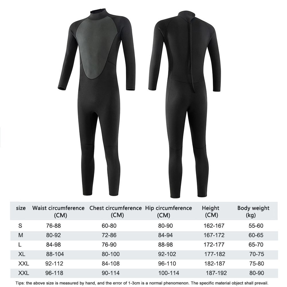 3MM Neoprene Wetsuit Men Surf Scuba Diving Suit Underwater Fishing Wetsuit Spearfishing Kitesurf