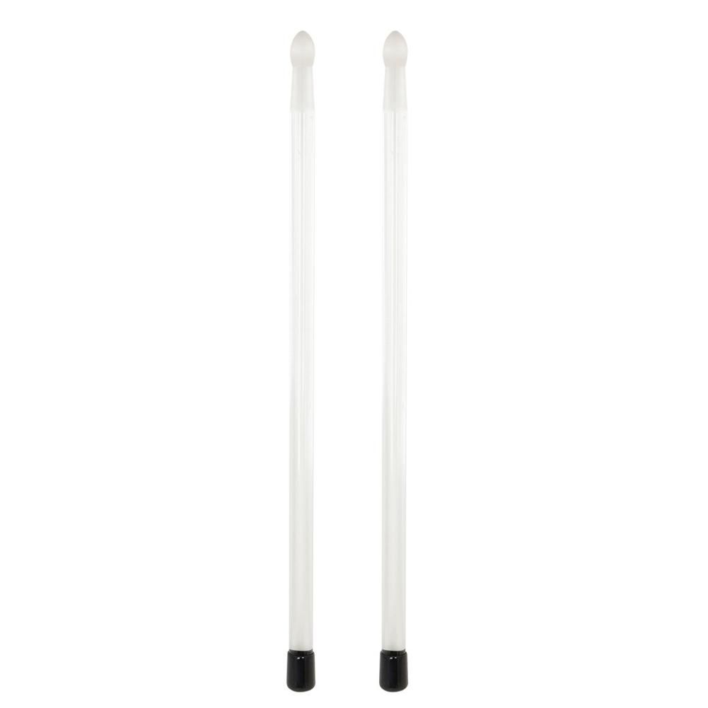 2pcs/Pair Transparent Polymer Acrylic Drumsticks Colorful Flash Luminous Replacement Drum Stick for Stage Party Performance