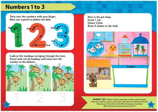 Leap Ahead Workbook Math 3-4 Yrs, Home Learning Made Fun