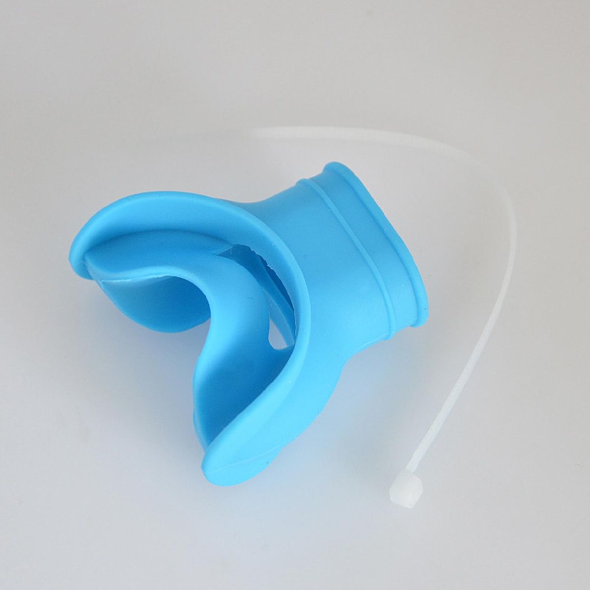 1 Set Breathing Tube Mouthpiece Silicone Scuba Diving Breathing Tube Bite Mouthpiece Sky Blue