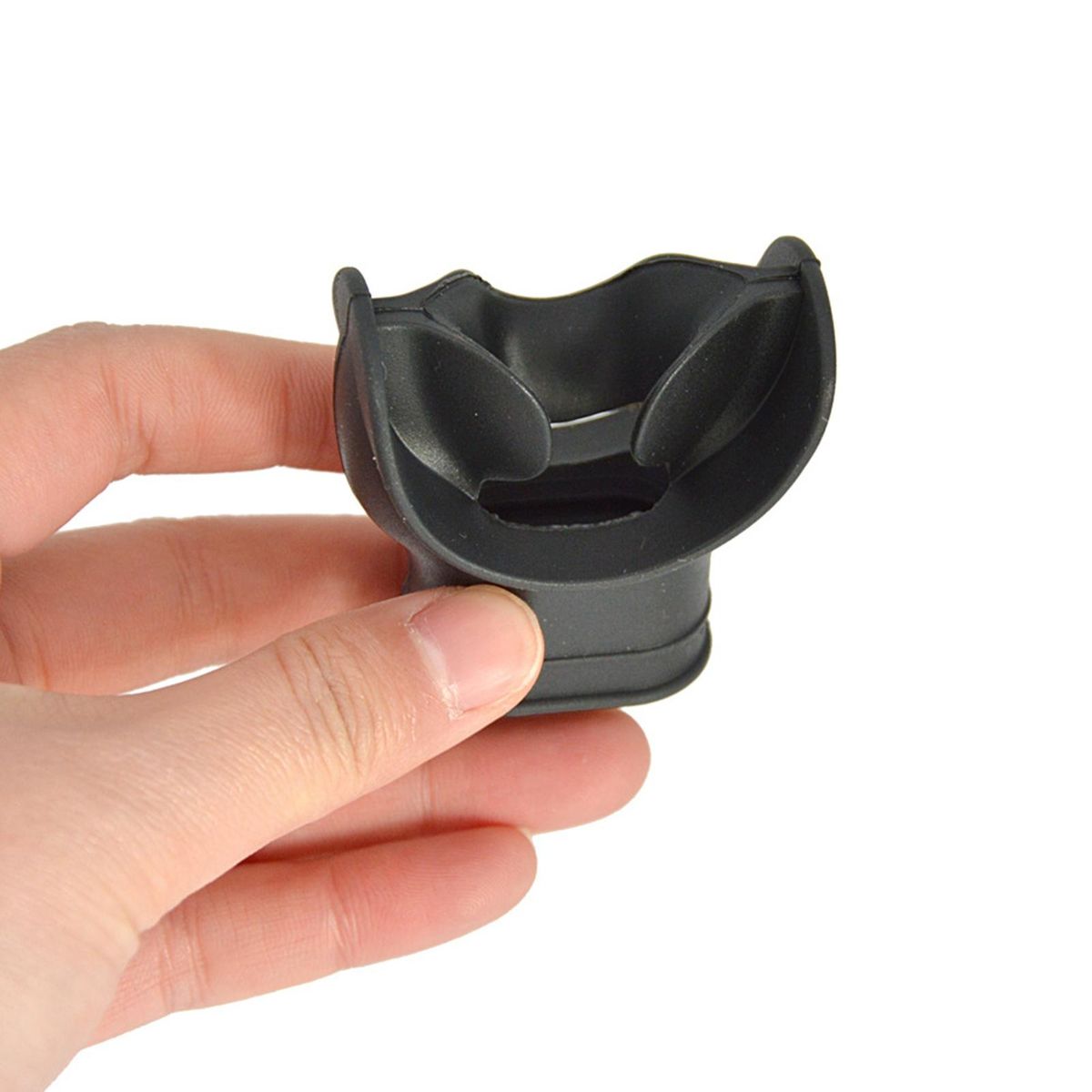 1 Set Breathing Tube Mouthpiece Silicone Scuba Diving Breathing Tube Bite Mouthpiece Black