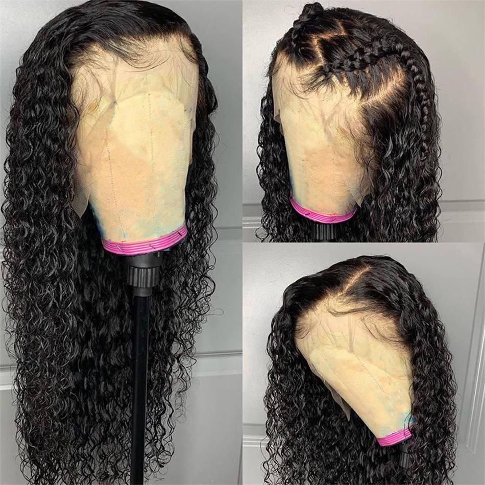 Hair Wig Curly HD Full Frontal Wig Pre Plucked Front Wig for Black Women