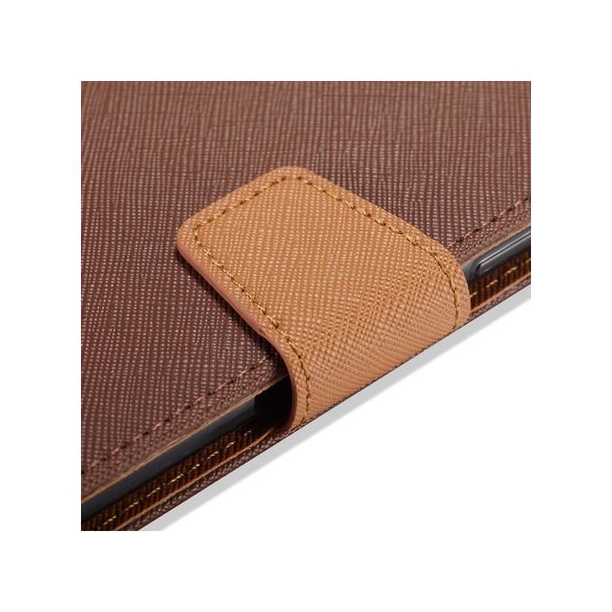 For Samsung C9 PRO Flip Case MUXMA Flip Card Phone Case Two-color Anti-fall Leather Case-Blue
