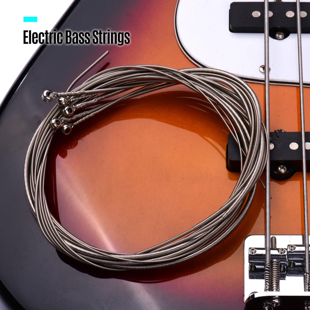 Electric Bass Guitar Strings Hexagon Alloy Wire Nickel Wound Bright Corrosion Resistant 5 Strings Set(.045-.125) Extra Light Special