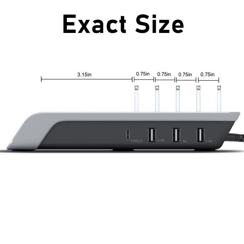 45w Multi 3 Port Usb Wireless Charger Usb C Charging Sta USB