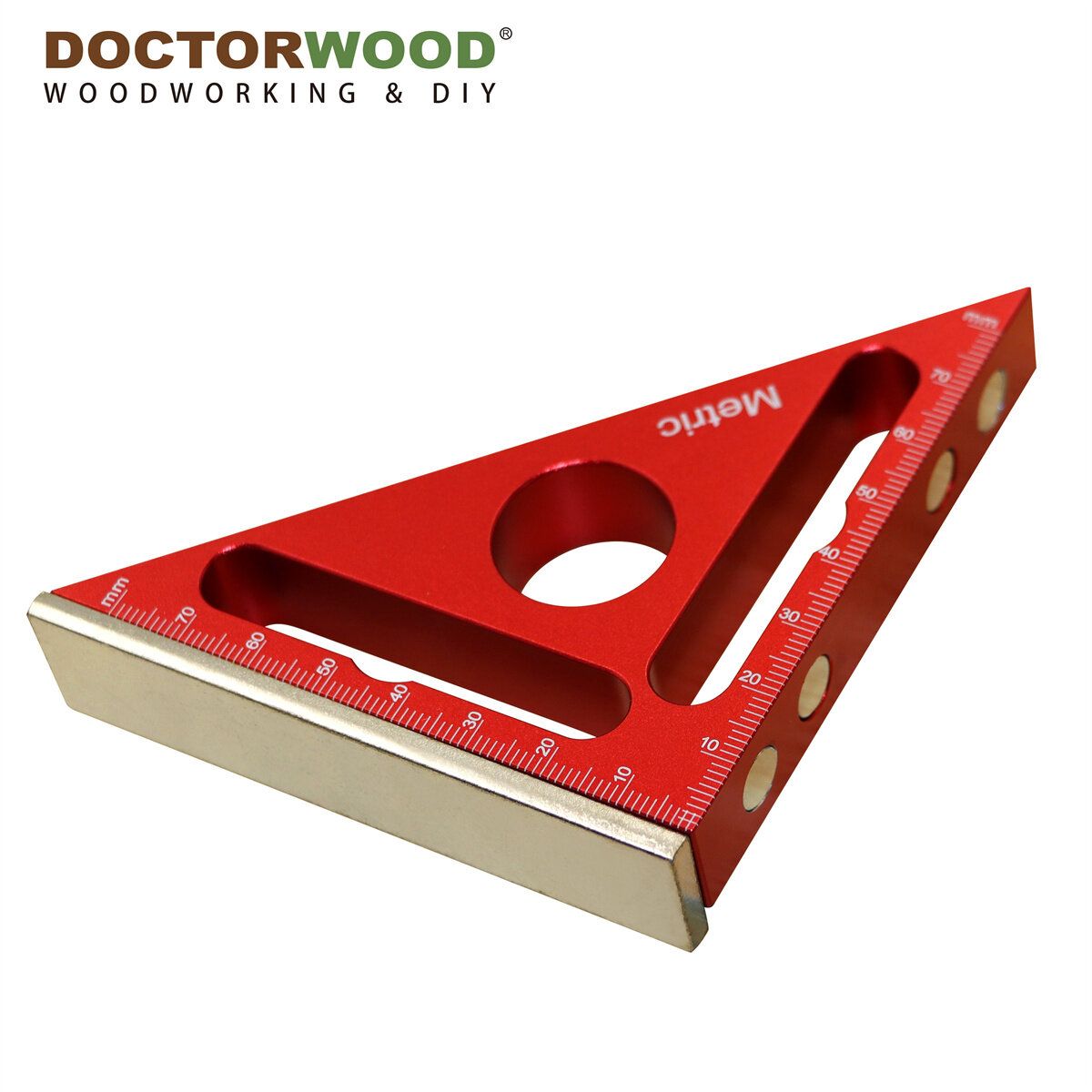 WoodworkPro 90 Triangle Ruler With Positioning Block  Right