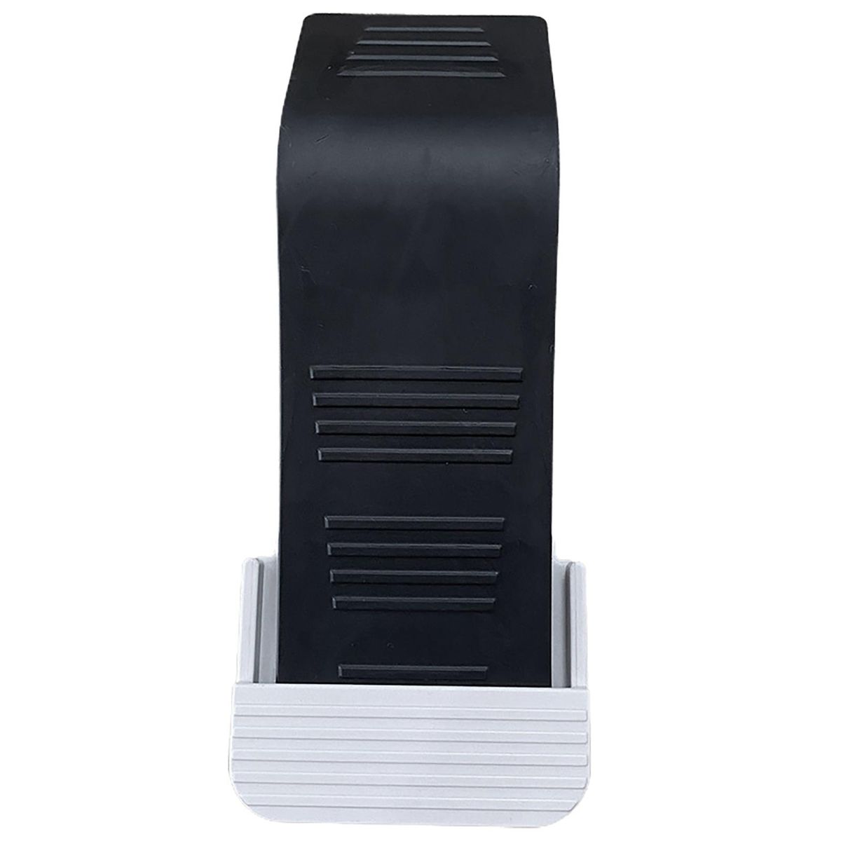 1 Set Floor Doorstop Door Buffer Holder Reliable Security Wedge Set Black