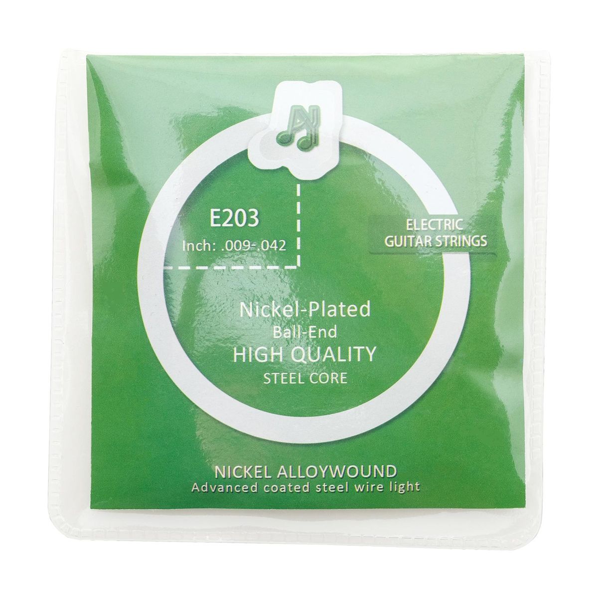 6pcs Electric Guitar Strings Nickel-plated Ball-end Steel Core 6 String Set Individually Wrapped for Electric Guitar 009-042 Inch