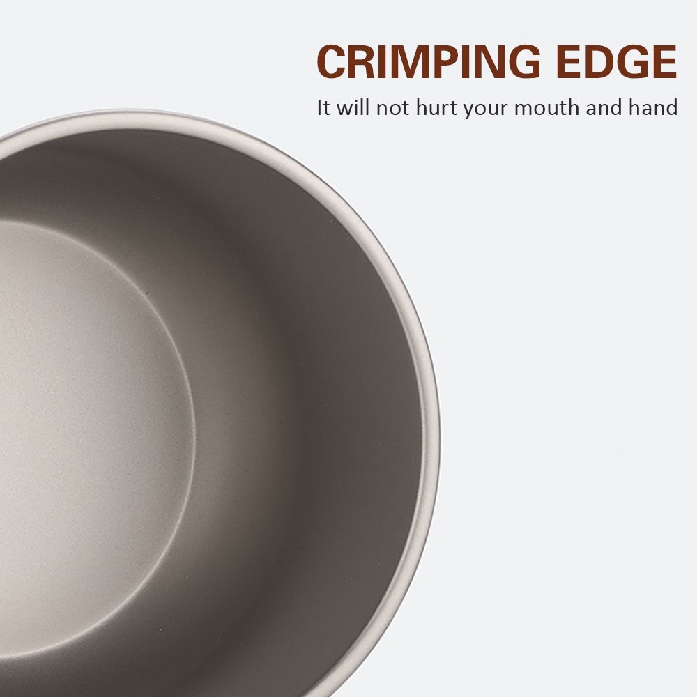 500ml Titanium Cup With Handle Camping Coffee Cup