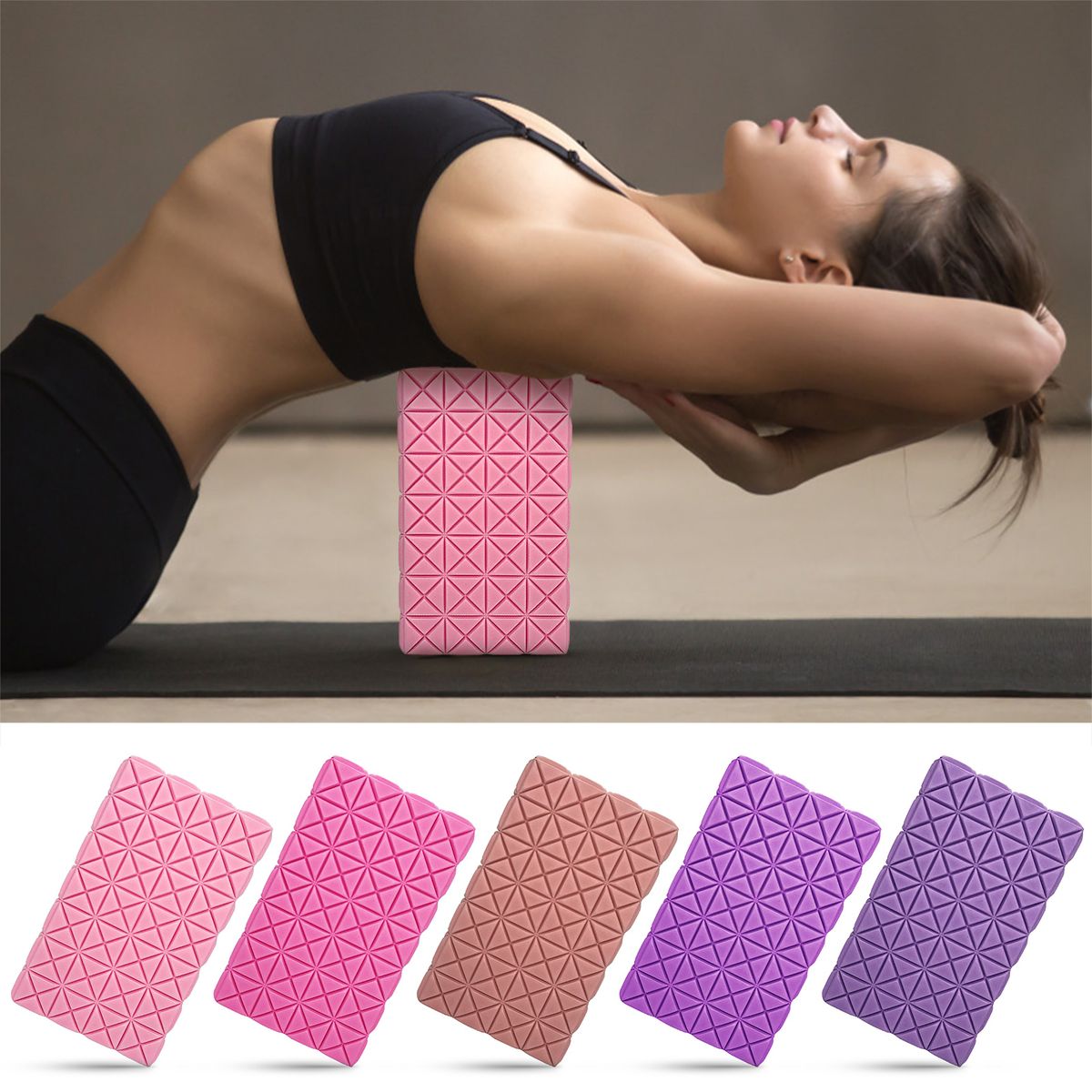 Yoga Block Exercise Brick High-Density EVA Massage Block