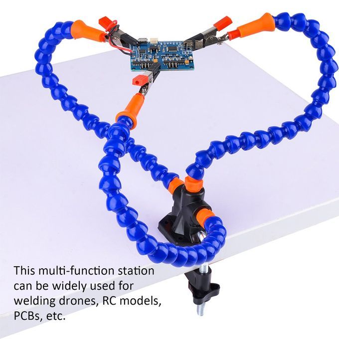 Welding Ben H Vise Table    Station 3p S Flexible   Rotatable-Blue