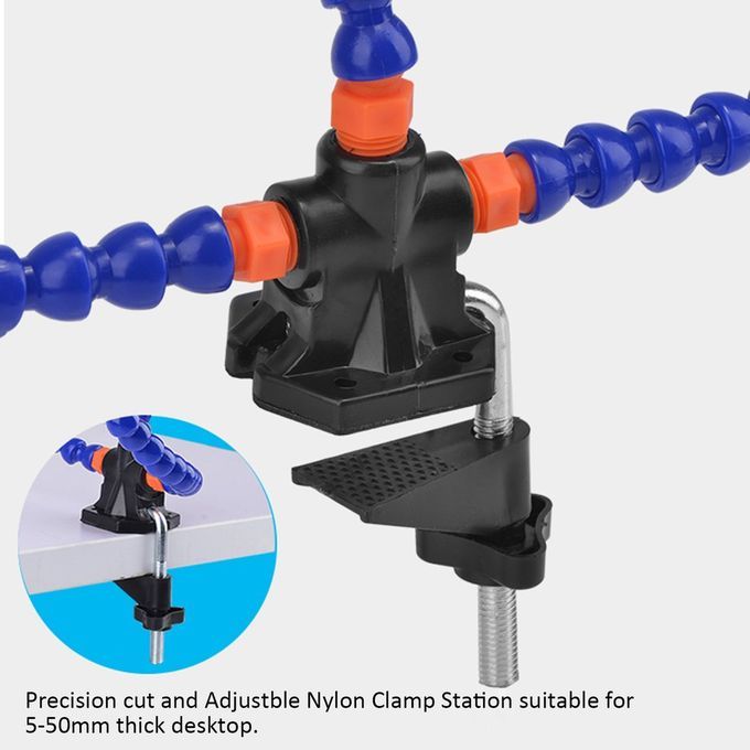 Welding Ben H Vise Table    Station 3p S Flexible   Rotatable-Blue