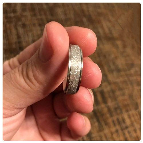 2pc. Silver Tone Sandblasted 6mm Width Stainless Steel Wedding Band