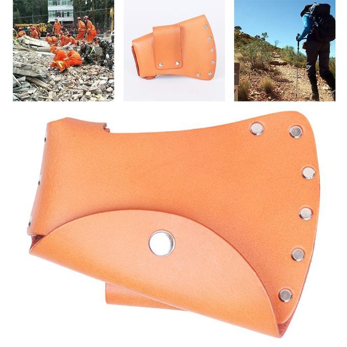 Leather Axe  Cover Lanyard Head Sheath Hatchet Protective