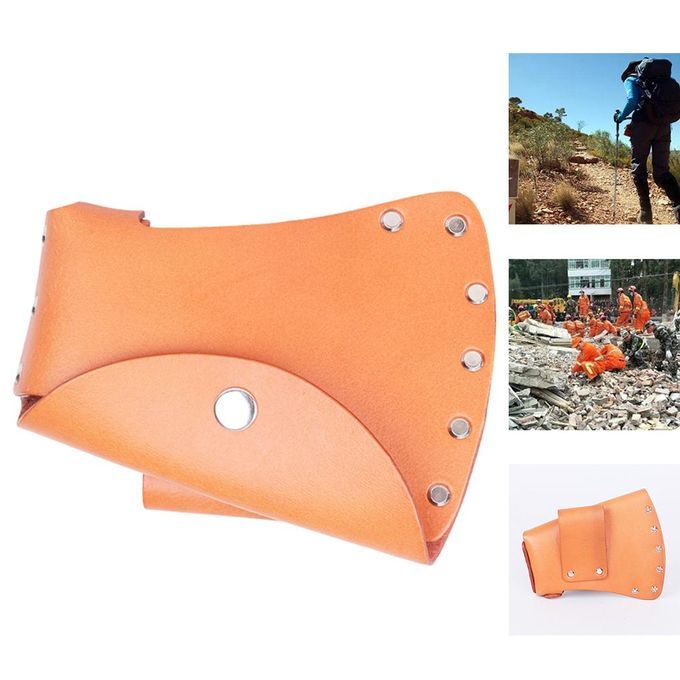 Leather Axe  Cover Lanyard Head Sheath Hatchet Protective