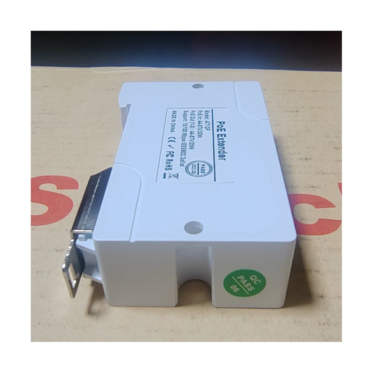 2 Pcs 1 to 3 Port PoE Extender Passive Cascadable IEEE8023Af IP Port Transmission Extender for POE Switch NVR IP Camera