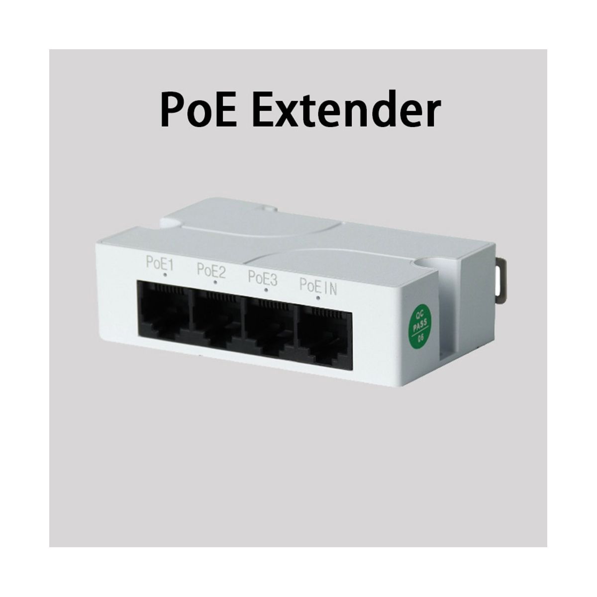 2 Pcs 1 to 3 Port PoE Extender Passive Cascadable IEEE8023Af IP Port Transmission Extender for POE Switch NVR IP Camera
