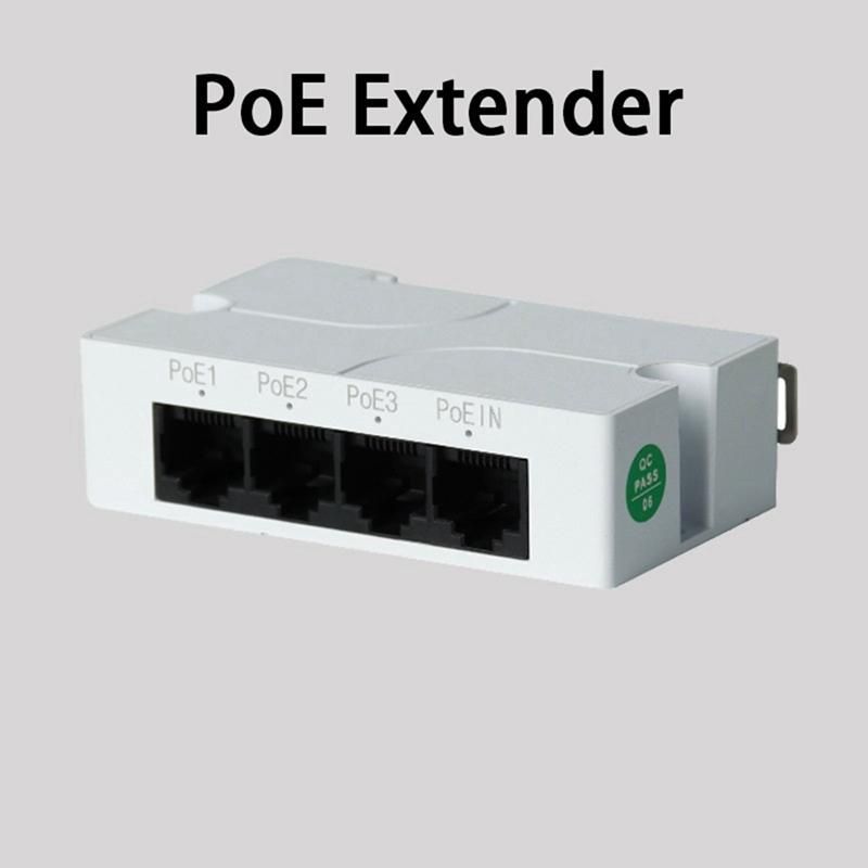 2 Pcs 1 to 3 Port PoE Extender Passive Cascadable IEEE8023Af IP Port Transmission Extender for POE Switch NVR IP Camera