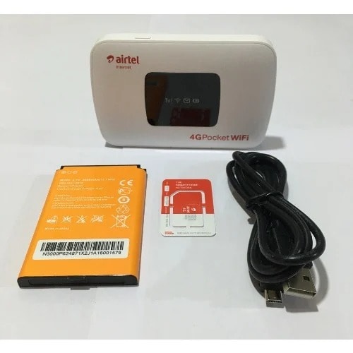 Airtel 4G LTE Internet Pocket Mobile WiFi Router With 5Gig Bonus Data And 10 Hours -3000mAh Battery